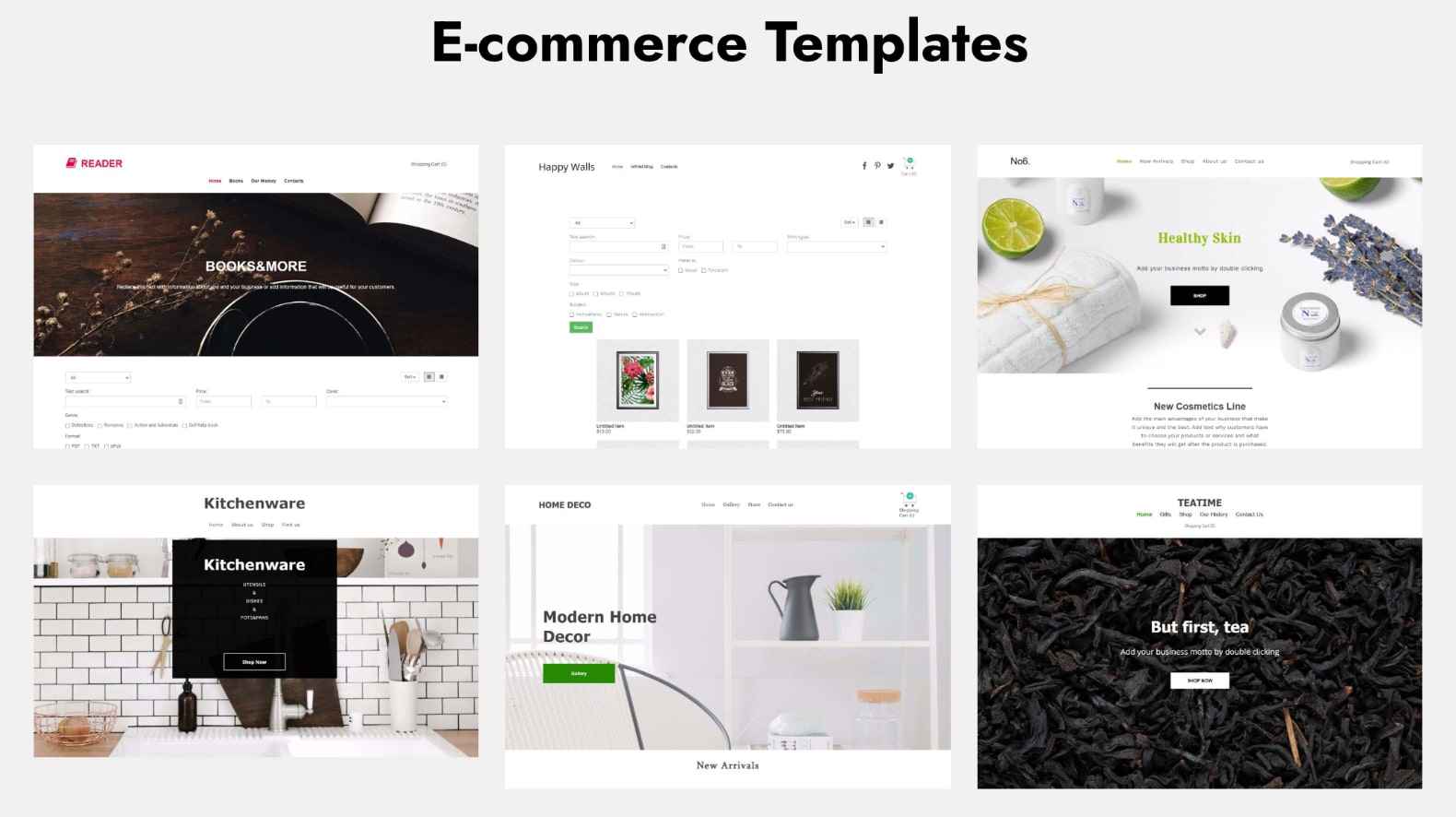 E-commerce Templates